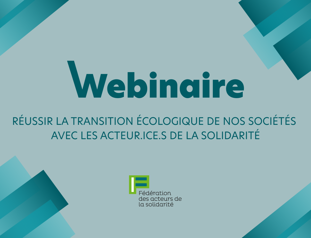 [webinaire] Réussir La Transition écologique De Nos Sociétés Avec Les