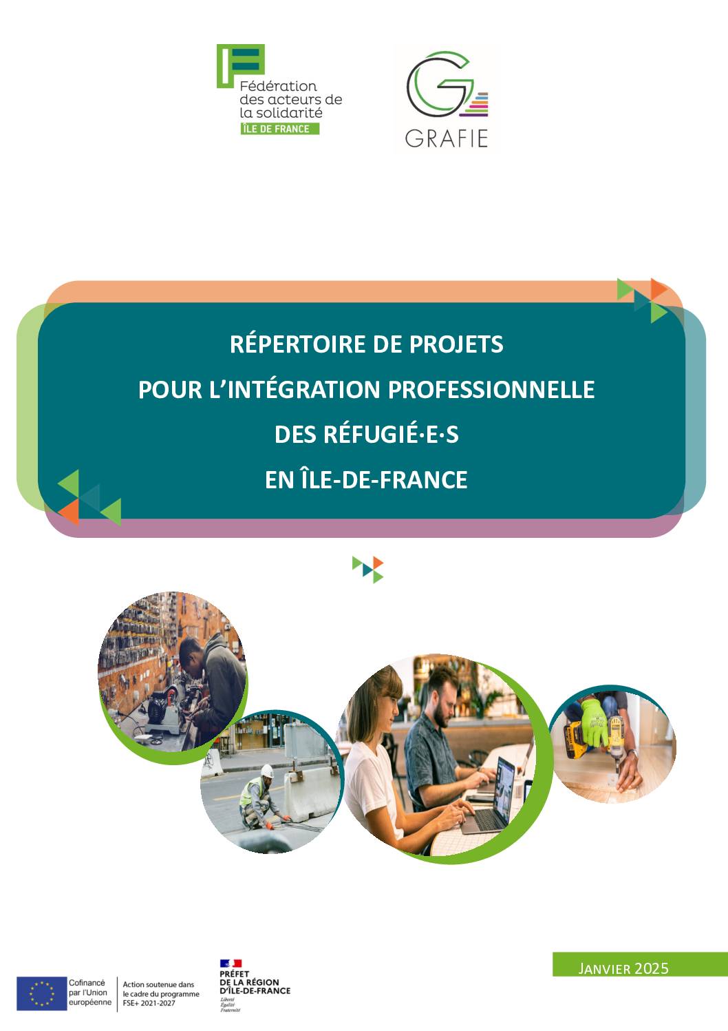 Répertoire des projets pour l'intégration des personnes réfugié·e·s en IdF - Janvier 2025